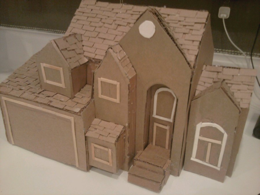 cardboard house