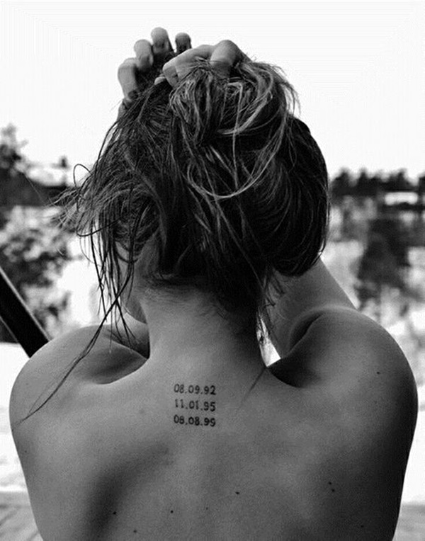 Memorable Dates Tattoo 