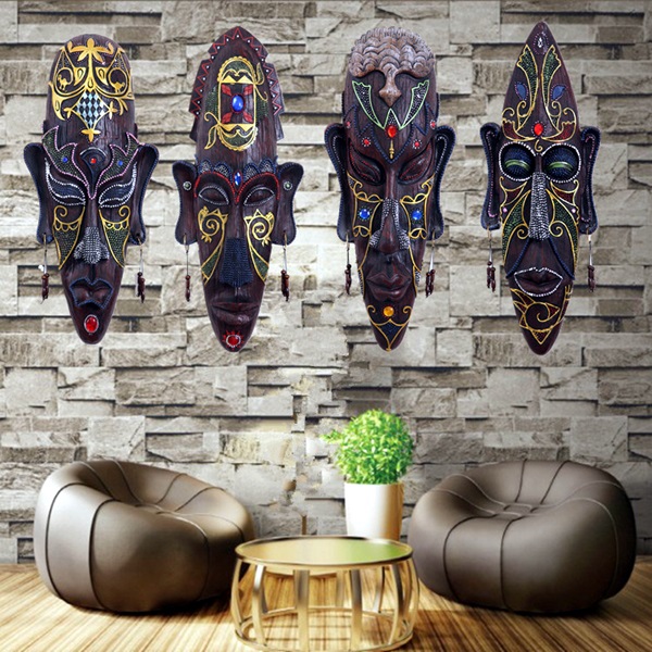 African Masks Wall Decoration Ideas (1)