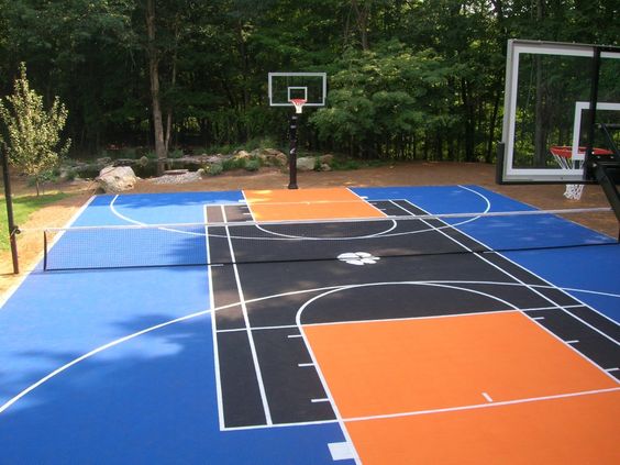 backyard basketball court ideas 1