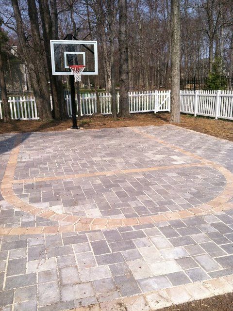 backyard basketball court ideas 17
