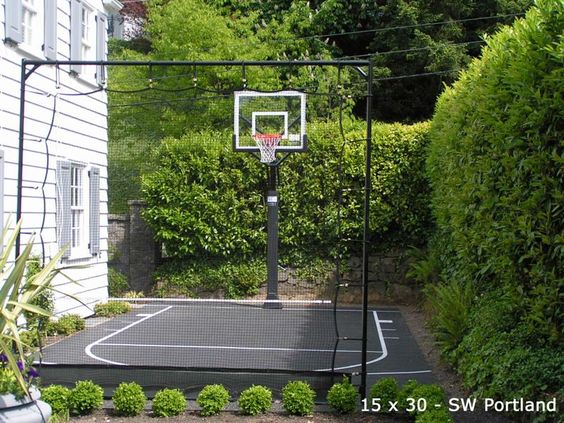 backyard basketball court ideas 22
