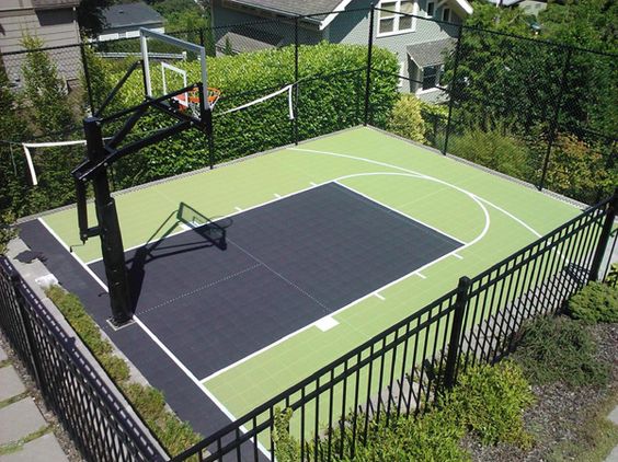 Backyard Basketball Court Ideas To Help Your Family Become Champs  Bored Art