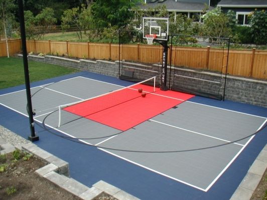 backyard basketball court ideas 9