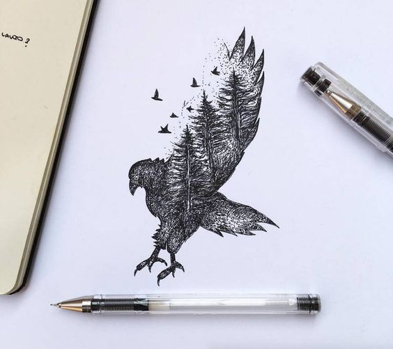 black ink drawings 4