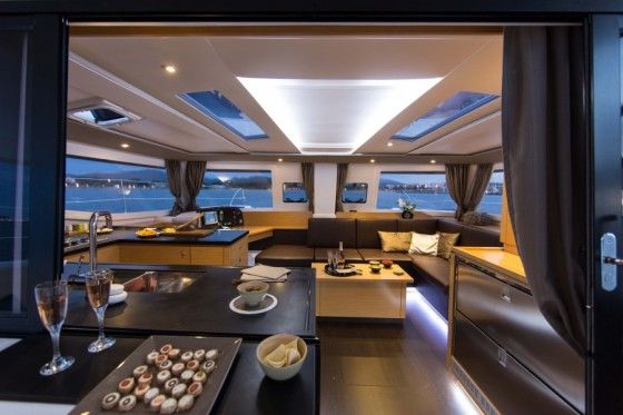 catamaran living space