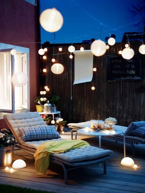40 Terrace Light Decoration Ideas - Bored Art