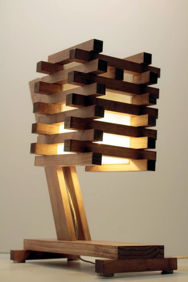 40 Beautiful Wooden Lamp Designs (Home)