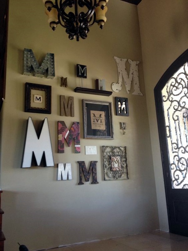 40 Creative Monogram Wall Art Ideas