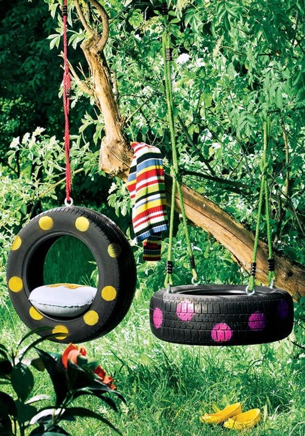 DIY Tree Swing Ideas For More Family Time (37)