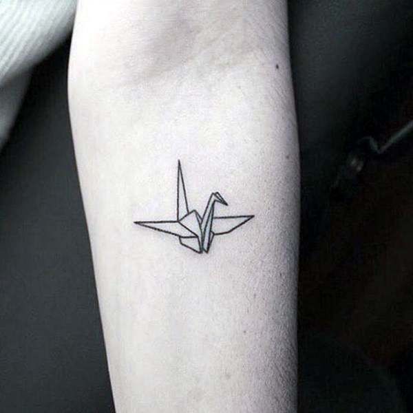 40 Lovely Origami Tattoo Designs (In Trend) - Bored Art