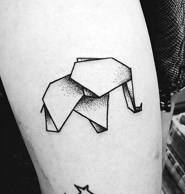 40 Lovely Origami Tattoo Designs (In Trend) - Bored Art