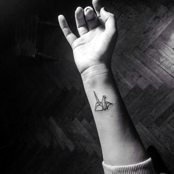 Lovely Origami Tattoo Designs (In Trend) (16)