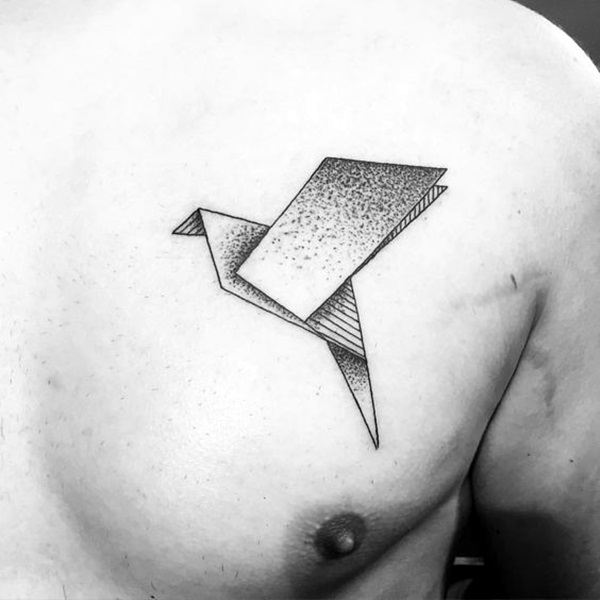 Lovely Origami Tattoo Designs (In Trend) (26)
