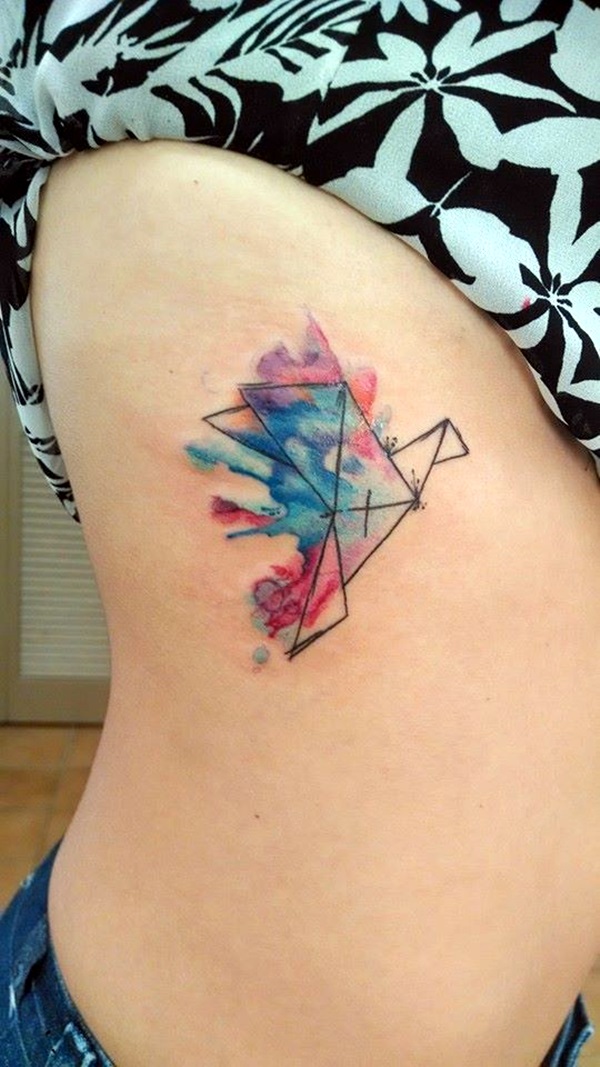 Lovely Origami Tattoo Designs (In Trend) (36)