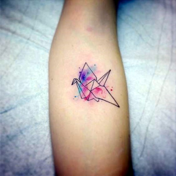 Lovely Origami Tattoo Designs (In Trend) (9)