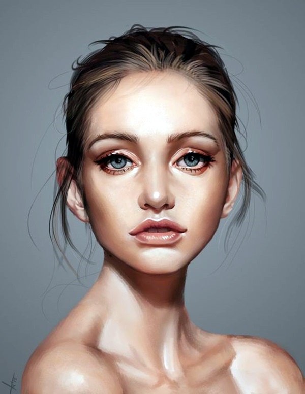 40 Spectacular Digital Painting Portraits - Bored Art