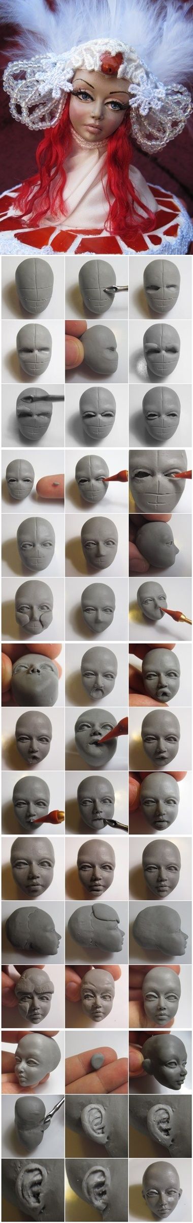 Learn How To Sculpt Faces In Polymer Clay Bored Art