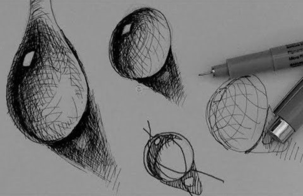 40 Realistic Water Drops Drawings And Tutorials - Bored Art