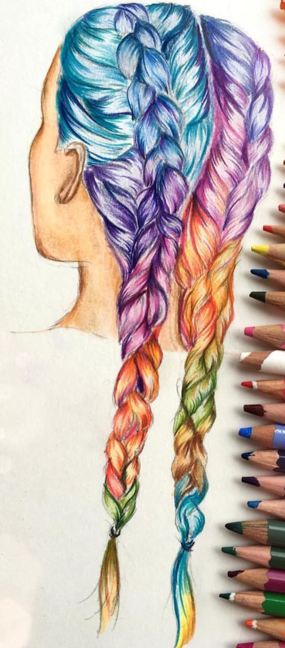 Awesome Hair Drawings For Fashion And Art Too - Bored Art