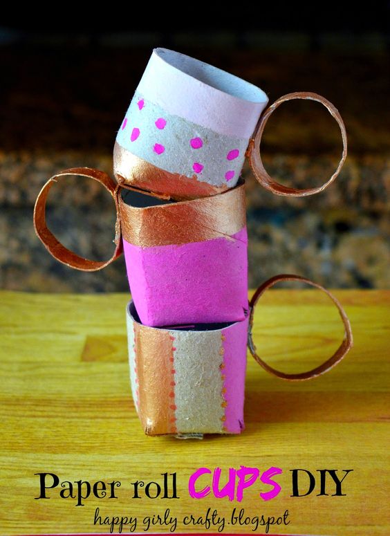 Pretty And Playful Paper Cup Painting - Bored Art