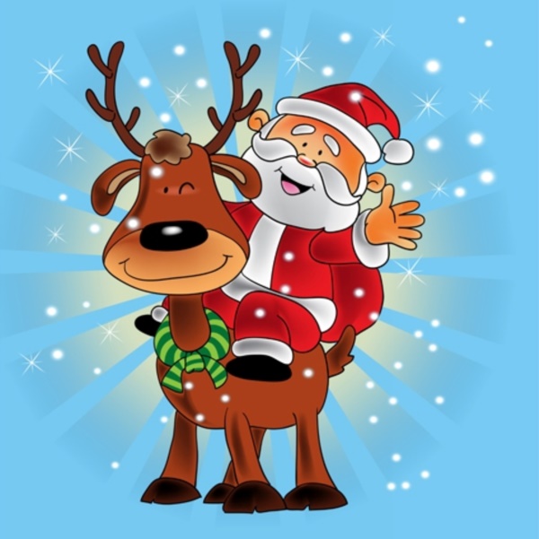 23+ Cartoon Santa Pictures : Free Coloring Pages