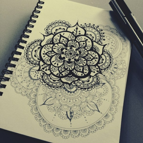 Simple Mandala Drawing Ideas drawer pro blogger
