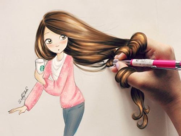 Anime Beautiful Girl Drawing Easy Stock Illustration 2283674045 |  Shutterstock-lmd.edu.vn