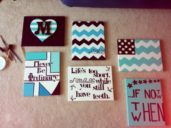 40 DIY Canvas Craft Ideas To Kill Time - Bored Art