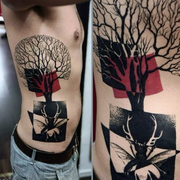 50 Gorgeous and Meaningful Tree Tattoos Inspired by Nature's Path | Sleeve  tattoos, Abstract tattoo designs, Life tattoos