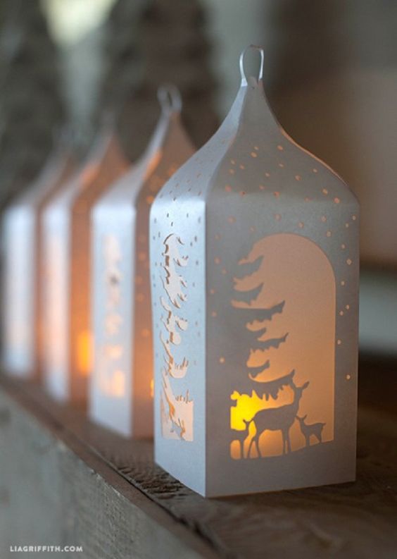 Pretty And Colorful Paper Cut Christmas Decorations - Bored Art