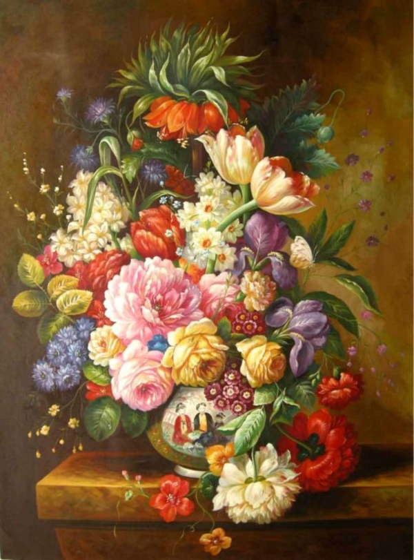 40 Beautiful Paintings Of Flowers - Bored Art
