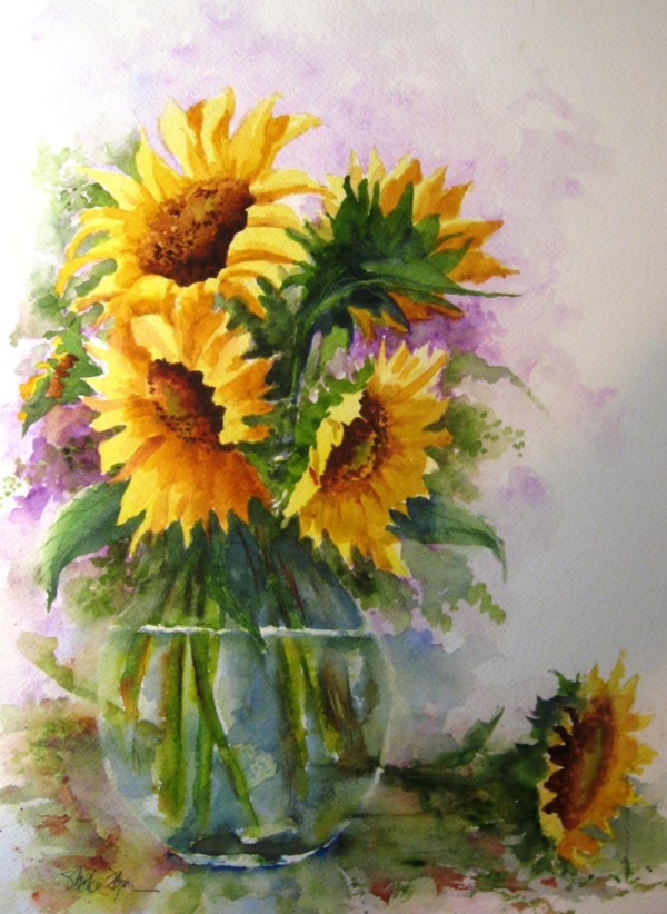 40 Beautiful Paintings Of Flowers - Bored Art