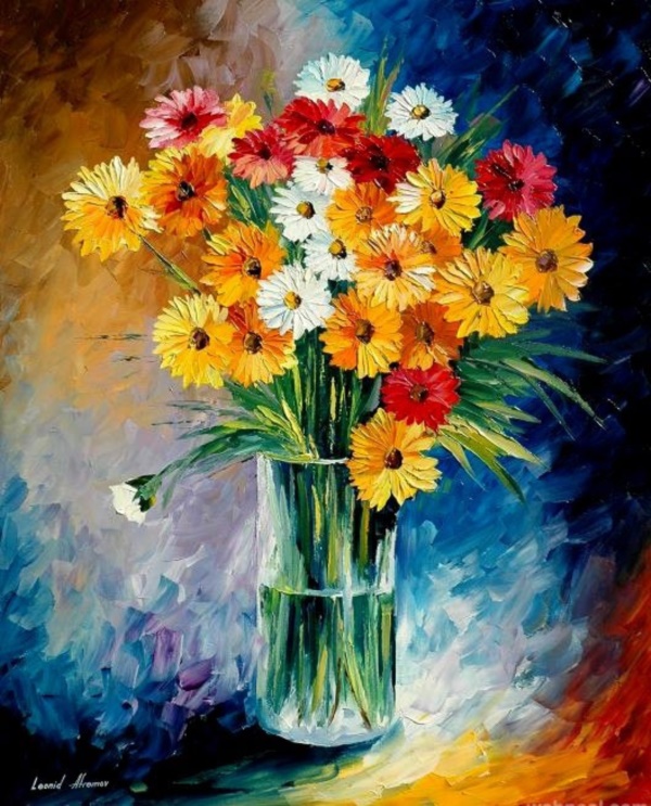 40 Beautiful Paintings Of Flowers - Bored Art