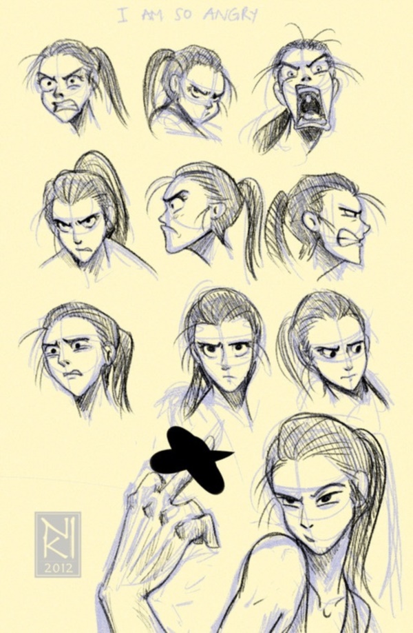 40 Handy Facial  expression  drawing  Charts For practice