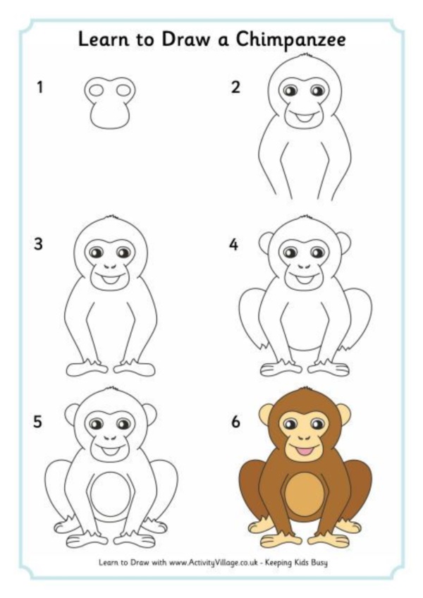 How To Draw Easy Animals (Step By Step Image Guides) - Bored Art-saigonsouth.com.vn
