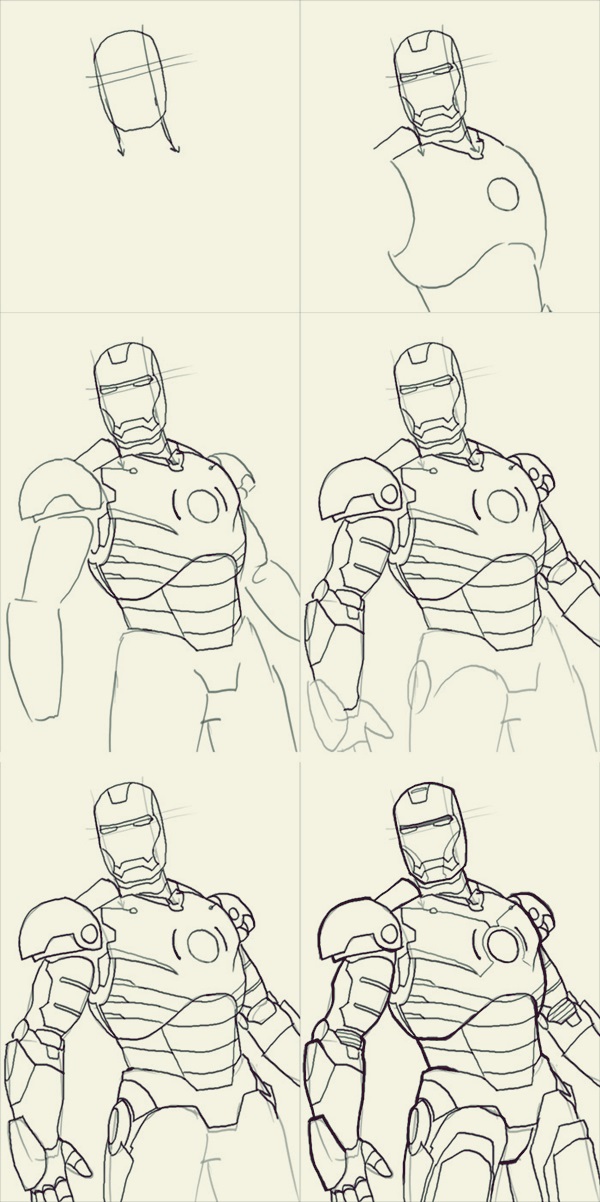 How To Draw Iron Man MK 85 | Draw & Color Tutorial - YouTube-saigonsouth.com.vn
