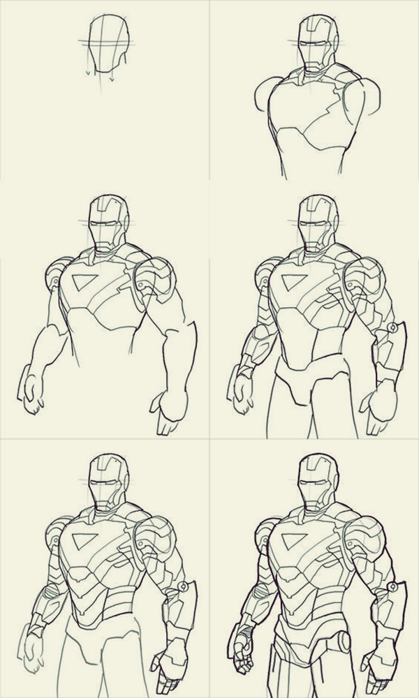 New How To Draw Iron Man Sketch for Adult