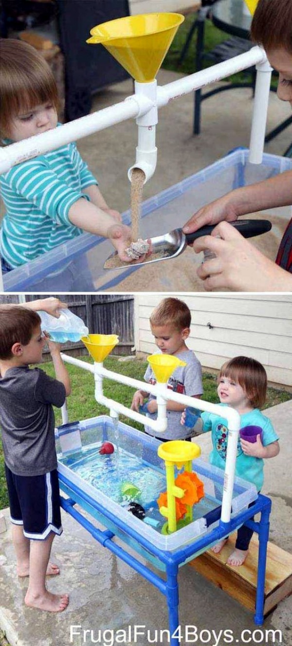 Развлечения для детей из пластиковых труб