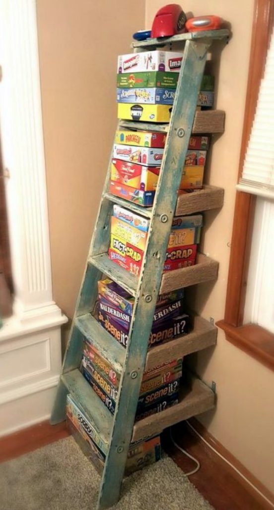 40 Ways You Can Use An Old Ladder For Home Decoration Bored Art