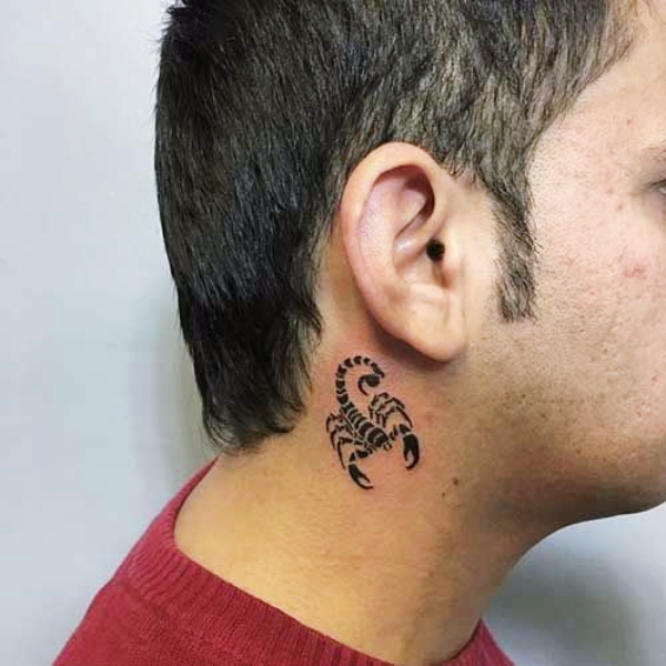 20 Behind The Ear Word Tattoos