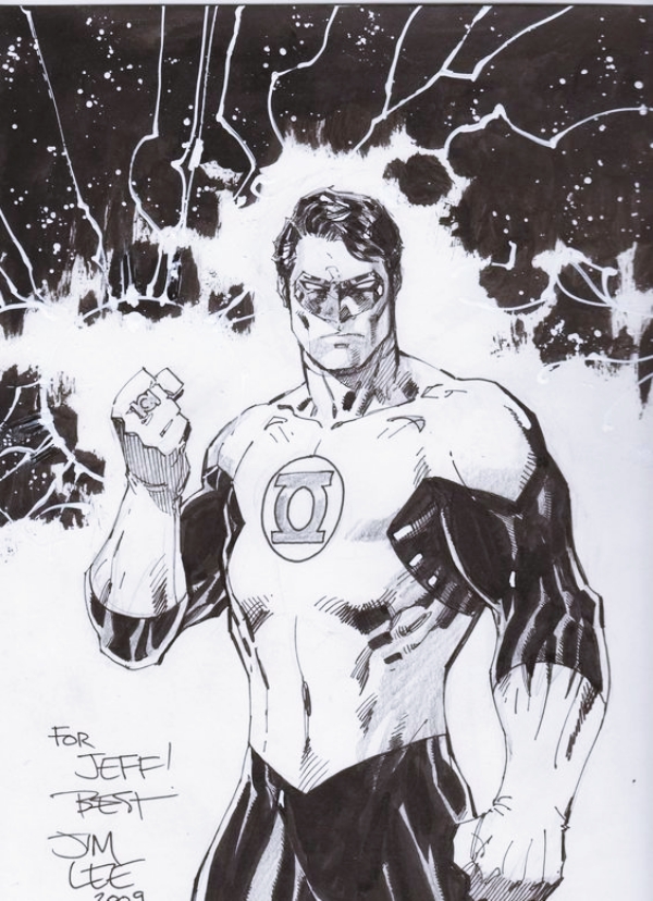 green lantern pencil drawings