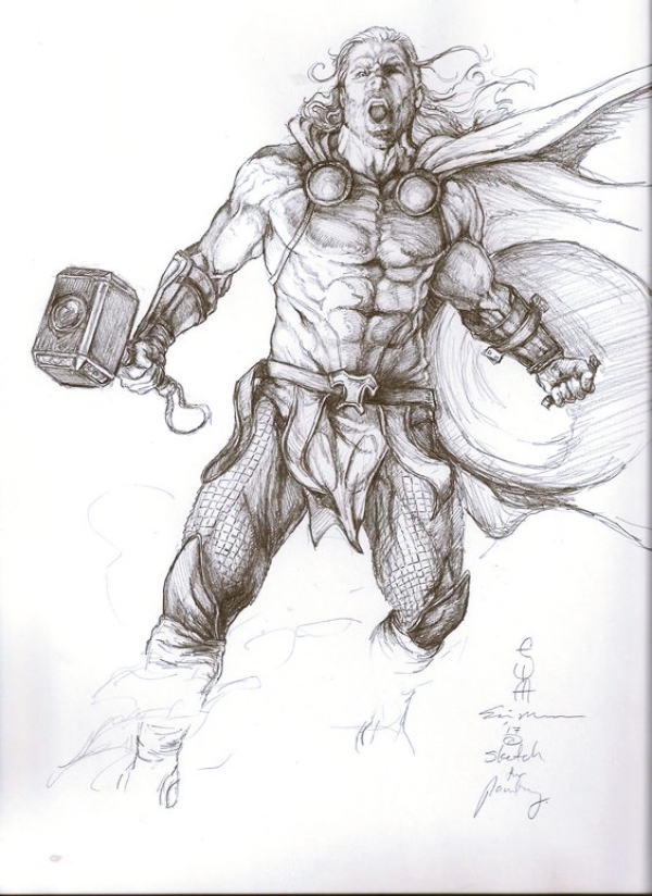 Magical-Superhero-Pencil-Drawings