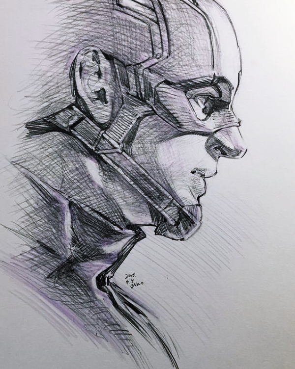 Magical-Superhero-Pencil-Drawings