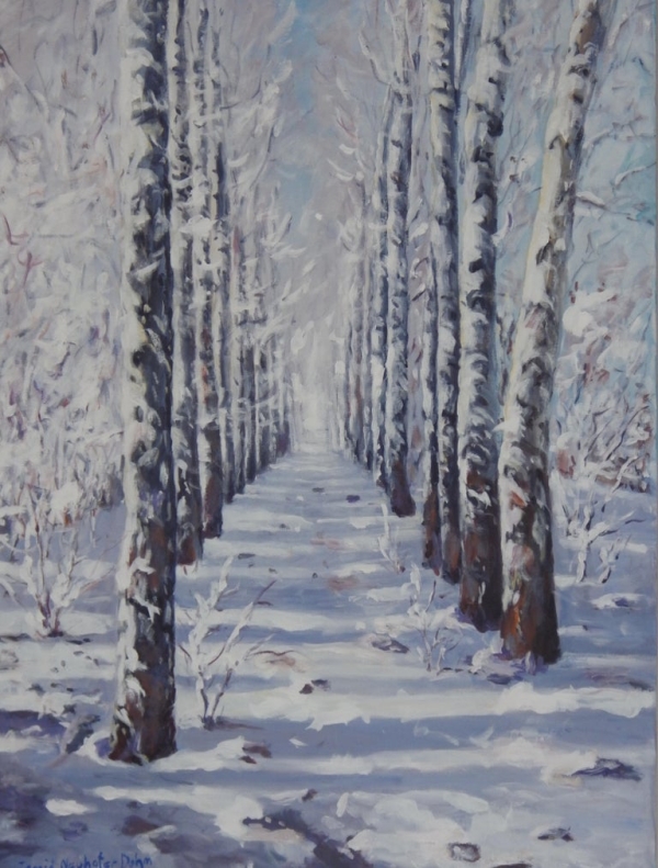 Original Winter Paintings on Canvas