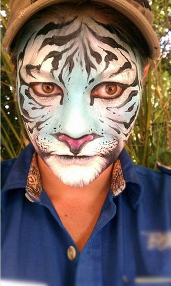 easy tiger face painting designs