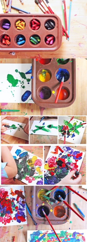 How to Make Paint out of Crayons & Glue – Bored Art