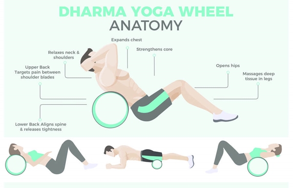 yoga wheel for upper back pain