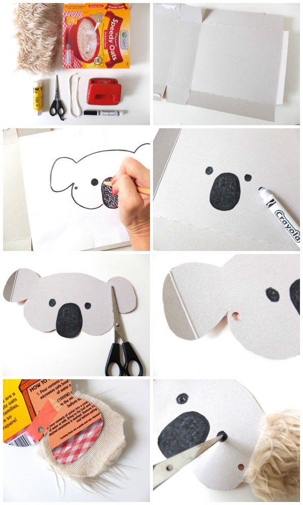 DIY Play masks for kids.