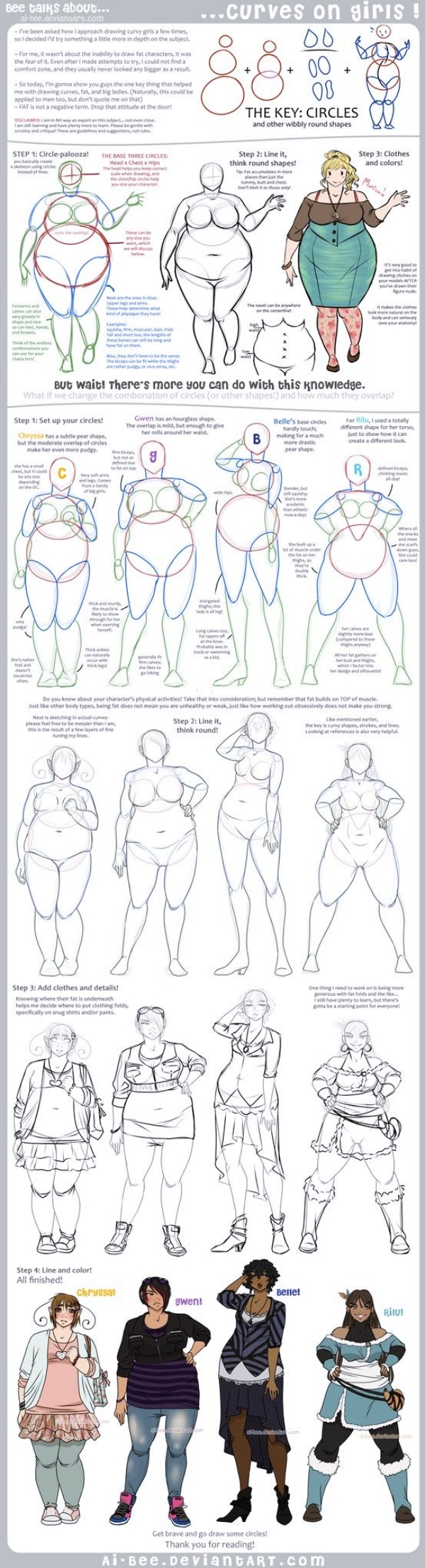 HOW TO DRAW BODY SHAPES: 30 Tutorials For Beginners ...